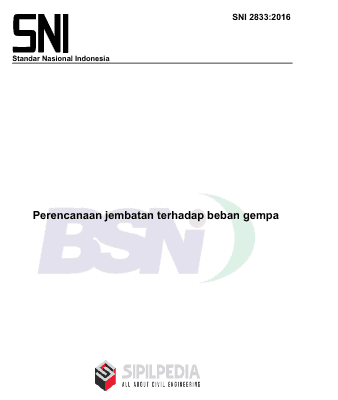 SNI 2833-2016 Perencanaan Jembatan terhadap Beban Gempa