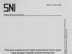 SNI 03-1732-1989 Petunjuk Pelaksanaan Tebal Perkerasan Lentur Jalan Raya dengan Metode Analisa Komponen