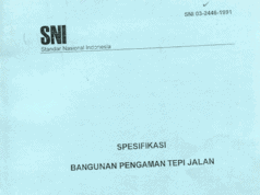 SNI 03-2446-1991 Spesifikasi Bangunan Pengaman Tepi Jalan