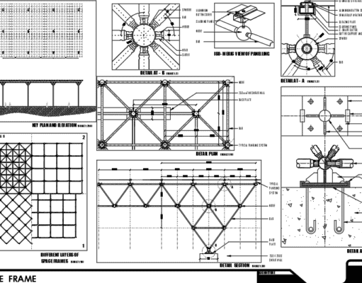 Gambar Detail Struktur dan Arsitektur_Gambar Desain Atap Konservasi Beton dan Baja