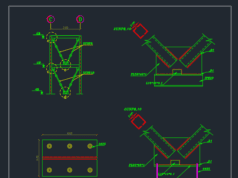 Gambar Detail Struktur dan Arsitektur_Gambar Detail Elemen V-Bracing Baja