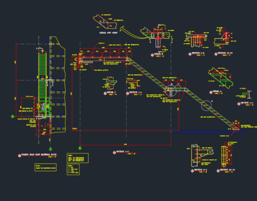 Gambar Detail Struktur dan Arsitektur_Gambar Tangga Baja
