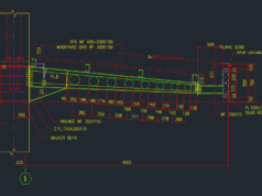Gambar Detail Struktur dan Arsitektur_Detail Kanopi Baja 4 Meter