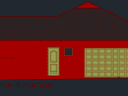 Gambar Detail Struktur dan Arsitektur_Gambar Rumah Sederhana Atap Pelana 1 Lantai