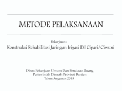 METODE PELAKSANAAN JARINGAN IRIGASI