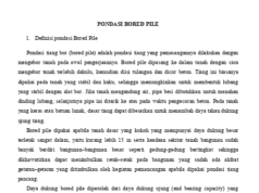 Pondasi Bored Pile