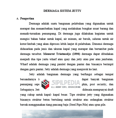 DERMAGA SISTEM JETTY