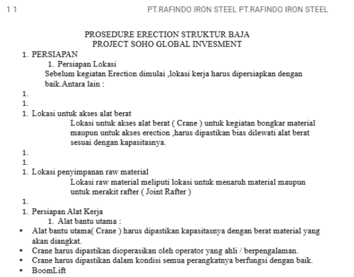 Metode Erection Struktur Baja