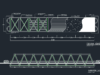 Gambar Detail Struktur dan Arsitektur_Gambar Jembatan Rangka Baja 7m x 45m Format DWG AutoCAD