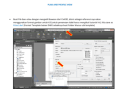 TUTORIAL AUTOCAD – PLAN AND PROFILE VIEW MENGGUNAKAN ETIKET ATAU KOP