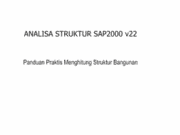 ANALISA STRUKTUR SAP2000 v22