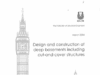 Design and Construction of Deep Basements Including Cut and Cover Structures