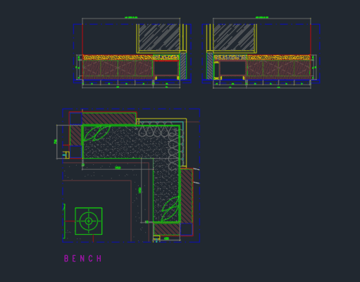 Gambar Detail Struktur dan Arsitektur_Gambar Interior Bench
