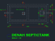 Gambar Detail Struktur dan Arsitektur_Detail Ground Tank _ Septiktank