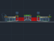 Gambar Detail Struktur dan Arsitektur_Desain Gerbang dan Pagar