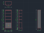 Gambar Detail Struktur dan Arsitektur_Gambar Interior Lemari 3