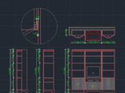 Gambar Detail Struktur dan Arsitektur_Gambar Interior Meja TV 3