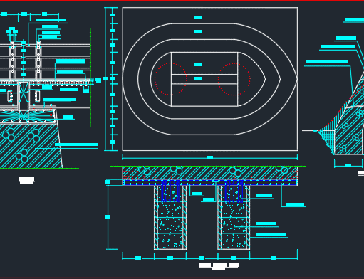 Gambar Detail Struktur dan Arsitektur_Gambar Jembatan PNPM Baja IWF DWG AutoCAD