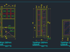 Gambar Detail Struktur dan Arsitektur_Gambar Interior LEMARI