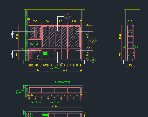 Gambar Detail Struktur dan Arsitektur_Gambar Interior Lemari-5