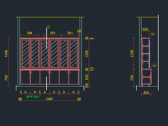 Gambar Detail Struktur dan Arsitektur_Gambar Interior Lemari Apoteker