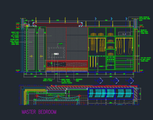 Gambar Detail Struktur dan Arsitektur_Gambar Interior Master bedroom