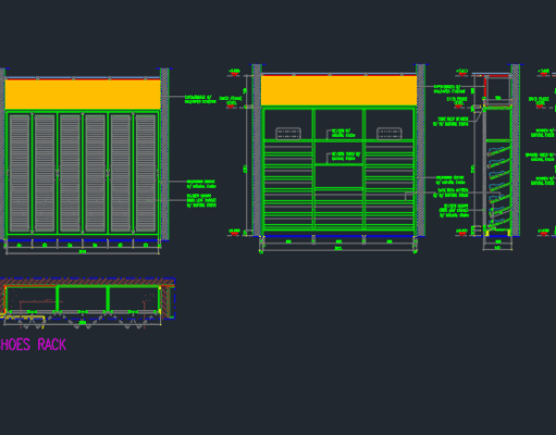 Gambar Detail Struktur dan Arsitektur_Gambar Interior SHOERACK