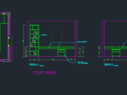 Gambar Detail Struktur dan Arsitektur_Gambar Interior STUDY ROOM