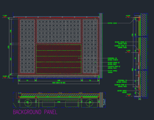 Gambar Detail Struktur dan Arsitektur_Gambar Interior Baground Panel