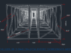 Gambar Detail Struktur dan Arsitektur_Detail Jembatan Baja untuk Pipa dan Model 3D DWG AutoCAD