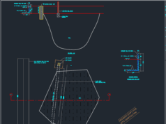 Gambar Detail Struktur dan Arsitektur_Gambar Detail Kolom Jembatan dan Balok Alas DWG AutoCAD