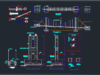 Gambar Detail Struktur dan Arsitektur_Gambar Detail Konstruksi Jembatan Gantung DWG AutoCAD