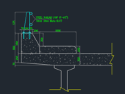 Gambar Detail Struktur dan Arsitektur_Detail Parapet dan Railing Jembatan DWG AutoCAD