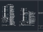 Gambar Detail Struktur dan Arsitektur_Gambar Detail Penampang Dinding dan Parapet DWG AutoCAD
