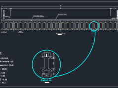 Gambar Detail Struktur dan Arsitektur_Gambar Detail Penampang Girder Jembatan DWG AutoCAD