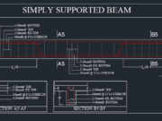 Gambar Detail Struktur dan Arsitektur_Detail Penguatan Balok Dengan Penyangga Sederhana (Simply Supported Beam)