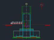 Gambar Detail Struktur dan Arsitektur_Gambar Detail Penguatan Tiang Jembatan Layang DWG AutoCAD