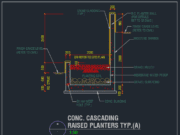 Gambar Detail Struktur dan Arsitektur_Gambar Detail Planter Bertingkat Beton (Cascading)