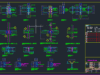 Gambar Detail Struktur dan Arsitektur_Detail Struktur Penulangan Balok Baja DWG AutoCAD