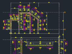 Gambar Detail Struktur dan Arsitektur_Detail Tulangan Dinding Beton DWG AutoCAD