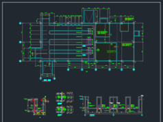 Gambar Detail Struktur dan Arsitektur_Gambar Detail Tulangan Dinding Trench Beton DWG AutoCAD