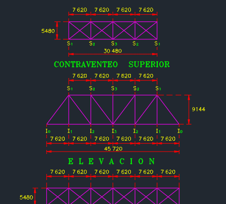 Gambar Detail Struktur dan Arsitektur_Detail Jembatan Kereta Api Rangka Baja DWG AutoCAD