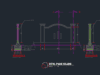 Gambar Detail Struktur dan Arsitektur_Desain Pagar Rujab (Rumah Jabatan) Format DWG AutoCAD