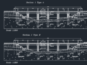 Gambar Detail Struktur dan Arsitektur_Gambar Potongan & Detail Jembatan DWG AutoCAD