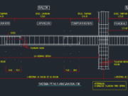 Gambar Detail Struktur dan Arsitektur_Gambar Skema Penulangan Balok Format DWG AutoCAD
