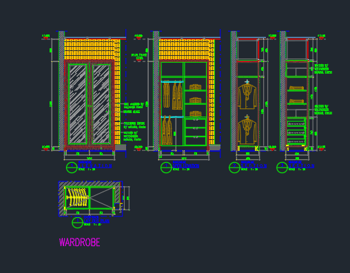 Gambar Detail Struktur dan Arsitektur_Gambar Interior Wardrobe-2